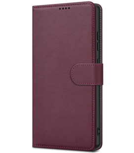 Raudonas atverčiamas dėklas Samsung Galaxy S26 Ultra telefonui "Fancy Wallet"