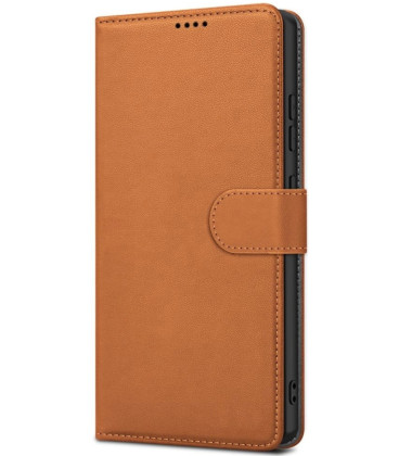 Rudas atverčiamas dėklas Samsung Galaxy S26 Ultra telefonui "Fancy Wallet"