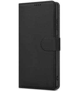 Juodas atverčiamas dėklas Samsung Galaxy S26 Ultra telefonui "Fancy Wallet"