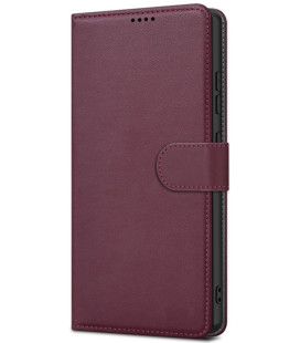 Raudonas atverčiamas dėklas Samsung Galaxy S26 Plus telefonui "Fancy Wallet"