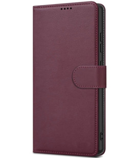 Raudonas atverčiamas dėklas Samsung Galaxy S26 telefonui "Fancy Wallet"