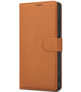 Rudas atverčiamas dėklas Samsung Galaxy S26 telefonui "Fancy Wallet"