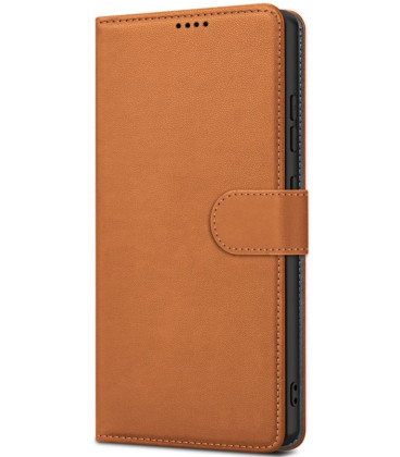 Rudas atverčiamas dėklas Samsung Galaxy S26 telefonui "Fancy Wallet"