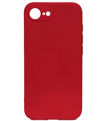 Raudonas dėklas Apple iPhone 16E / 17E telefonui "Liquid Silicone 1.5mm"