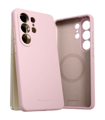 Dėklas Mercury Pure Magsafe Silicon Case Samsung S948 S26 Ultra rožinio smėlio
