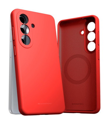 Dėklas Mercury Pure Magsafe Silicon Case Samsung S942 S26 raudonas