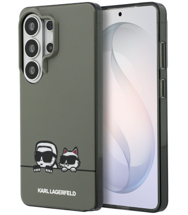 Juodas dėklas Samsung Galaxy S26 Ultra telefonui "Karl Lagerfeld IML K&CH Peekaboo Logo Magnetic Case"