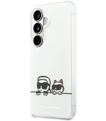 Baltas dėklas Samsung Galaxy S26 Plus telefonui "Karl Lagerfeld IML K&CH Peekaboo Logo Magnetic Case"