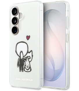 Skaidrus dėklas Samsung Galaxy S26 telefonui "Karl Lagerfeld IML K&CH Back Logo Magnetic Case"