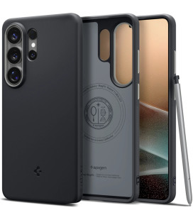 Juodas dėklas Samsung Galaxy S26 Ultra telefonui "Spigen Nano Pop MAG Magsafe"