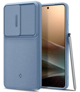 Mėlynas dėklas Samsung Galaxy S26 Ultra telefonui "Spigen Optik Armor"