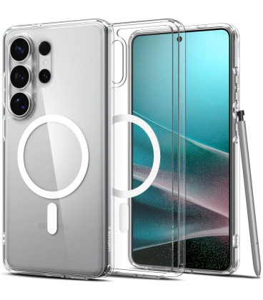 Skaidrus dėklas Samsung Galaxy S26 Ultra telefonui "Spigen Ultra Hybrid MAG Magsafe"