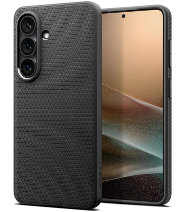 Matinis juodas dėklas Samsung Galaxy S26 Plus telefonui "Spigen Liquid Air"