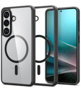 Matinis juodas / skaidrus dėklas Samsung Galaxy S26 Plus telefonui "Spigen Ultra Hybrid MAG Magsafe"
