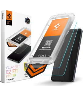 Apsauginis grūdintas stiklas Samsung Galaxy S26 Plus telefonui "Spigen Glas.TR EZ Fit Pro HD 2-Pack"