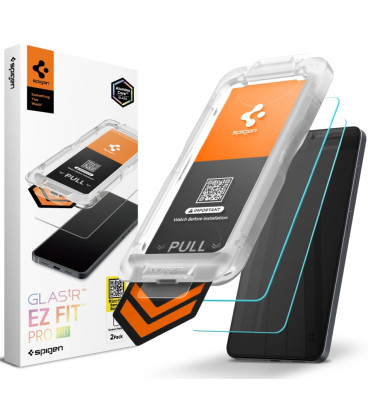 Apsauginis grūdintas stiklas Samsung Galaxy S26 Plus telefonui "Spigen Glas.TR EZ Fit Pro HD 2-Pack"