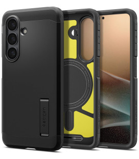 Juodas dėklas Samsung Galaxy S26 telefonui "Spigen Tough Armor MAG Magsafe"