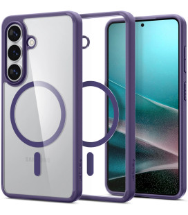 Purpurinis / skaidrus dėklas Samsung Galaxy S26 telefonui "Spigen Ultra Hybrid MAG Magsafe"