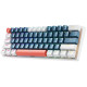 Balta žaidimu mechaninė klaviatūra "Machenike K500-B61 Wired Mechanical Gaming Keyboard with Backlight"