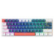 Balta žaidimu mechaninė klaviatūra "Machenike K500-B61 Wired Mechanical Gaming Keyboard with Backlight"