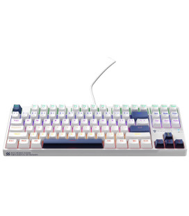 Balta žaidimu mechaninė klaviatūra "Machenike K500B-B87 Mechanical Gaming Keyboard Backlight"