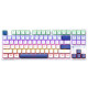 Balta žaidimu mechaninė klaviatūra "Machenike K500B-B87 Mechanical Gaming Keyboard Backlight"