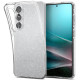 Skaidrus dėklas su blizgučiais Samsung Galaxy S26 telefonui "Spigen Liquid Crystal Glitter"