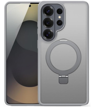 Pilkas dėklas Samsung Galaxy S26 Ultra telefonui "Dux Ducis Yind Magnetic Stand"