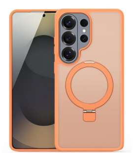 Oranžinis dėklas Samsung Galaxy S26 Ultra telefonui "Dux Ducis Yind Magnetic Stand"