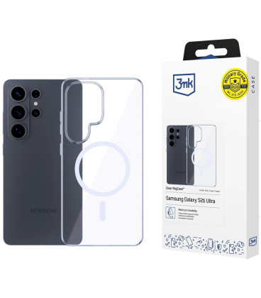 Skaidrus dėklas Samsung Galaxy S26 Ultra telefonui "3mk Clear MagCase"