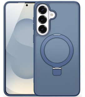 Tamsiai mėlynas dėklas Samsung Galaxy S26 telefonui "Dux Ducis Yind Magnetic Stand"