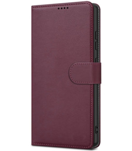 Raudonas atverčiamas dėklas Samsung Galaxy A57 5G telefonui "Fancy Wallet"