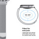 Sidabrinės spalvos apyrankė Apple Watch 8 / 9 / 10 / 11 / 12 / SE (40 / 41 / 42 mm) laikrodžiui "Spigen WBM4 Band"