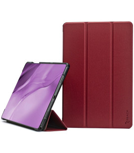 Dėklas Reach Smart Leather Xiaomi Redmi Pad SE 11.0 tamsiai raudonas
