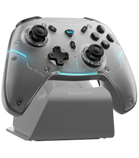 Pilkas belaidis žaidimų pultas su krovimo stotele "Machenike G5Pro Max"