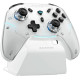 Baltas belaidis žaidimų pultas su krovimo stotele "Machenike G5Pro Max"