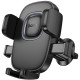 Juodas automobilinis telefono laikiklis į groteles "Hoco H75"