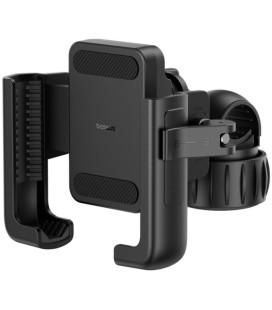 Juodas telefono laikiklis dviračiui "Baseus GoTrip Series Bike Phone Mount Cluster"