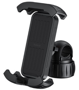 Juodas telefono laikiklis dviračiui "Baseus QuickGo Series Bike Phone Mount Cluster"