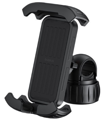 Juodas telefono laikiklis dviračiui "Baseus QuickGo Series Bike Phone Mount Cluster"
