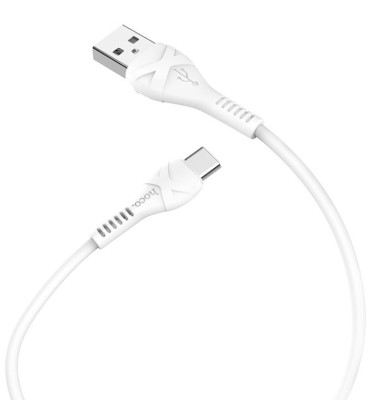 Baltas USB-A - USB-C 3A 100cm laidas "Hoco X37 Cool Power"