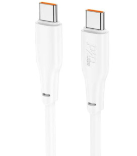 Baltas USB-C - USB-C 3A 100W 200cm laidas "Hoco X93"