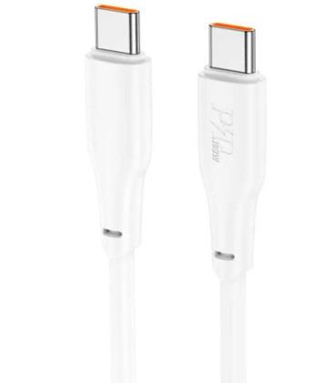 Baltas USB-C - USB-C 3A 100W 200cm laidas "Hoco X93"