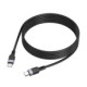 Juodas USB-C - USB-C 3A 60W 200cm laidas "Hoco X109"