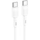 Baltas USB-C - USB-C 60W 100cm laidas "Hoco X83"