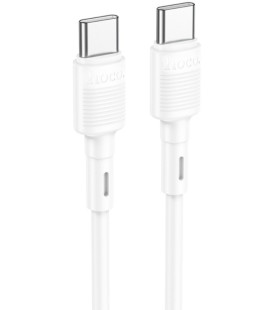 Baltas USB-C - USB-C 60W 100cm laidas "Hoco X83"
