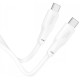 Baltas USB-C - USB-C 5A 240W 200cm laidas "Hoco X93"