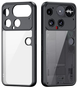 Juodas / skaidrus dėklas Nothing Phone 3 telefonui "Dux Ducis Aimo"