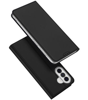 Juodas atverčiamas dėklas Samsung Galaxy A37 5G telefonui "Dux Ducis Skin Pro"