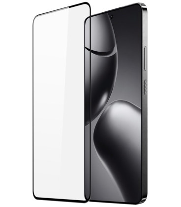 Juodas apsauginis grūdintas stiklas Xiaomi 14T / 14T Pro telefonui "Dux Ducis TG"